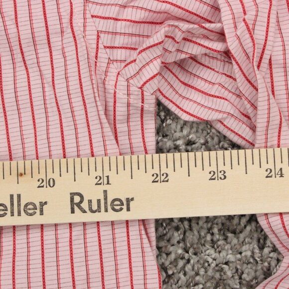 Tommy Bahama Jeans Button Up Shirt Mens XL Red White Stripe Cotton Casual - Picture 9 of 10